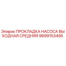 9899153495 ПРОКЛАДКА НАСОСА ВЫХОДНАЯ СРЕДНЯЯ by Epiroc
