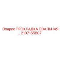 2107155807 ПРОКЛАДКА ОВАЛЬНАЯ Epiroc