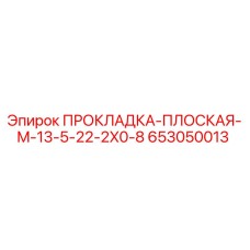 653050013 ПРОКЛАДКА-ПЛОСКАЯ-M-13-5-22-2X0-8 Epiroc