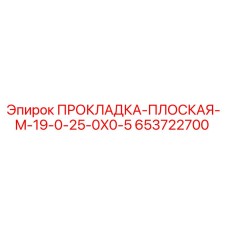 653722700 ПРОКЛАДКА-ПЛОСКАЯ-M-19-0-25-0X0-5 Epiroc