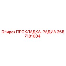 2657181604 ПРОКЛАДКА-РАДИА Epiroc