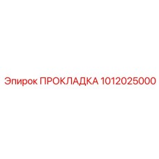 1012025000 ПРОКЛАДКА Epiroc