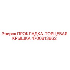 4700813862 ПРОКЛАДКА-ТОРЦЕВАЯ КРЫШКА - Epiroc