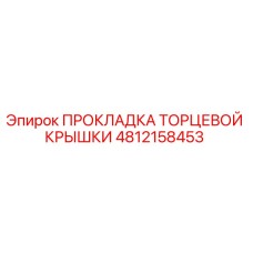 4812158453 ПРОКЛАДКА ТОРЦЕВОЙ КРЫШКИ Epiroc