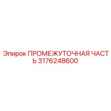 3176248600 ПРОМЕЖУТОЧНАЯ ЧАСТЬ Epiroc
