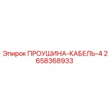 2658368933 ПРОУШИНА-КАБЕЛЬ-4 Epiroc