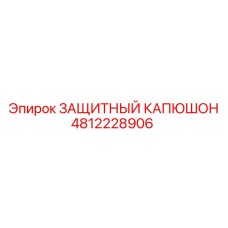 4812228906 ЗАЩИТНЫЙ КАПЮШОН Epiroc