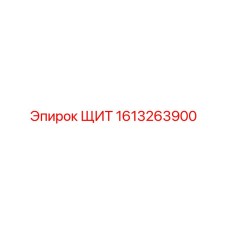1613263900 ЩИТ Epiroc