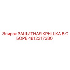 4812317380 ЗАЩИТНАЯ КРЫШКА В СБОРЕ Epiroc