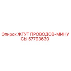 57793630 ЖГУТ ПРОВОДОВ-МИНУСЫ Epiroc