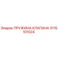3115101024 ПРУЖИНА КЛАПАНА Эпирок