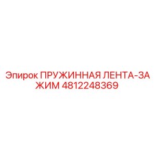 4812248369 ПРУЖИННАЯ ЛЕНТА-ЗАЖИМ Epiroc