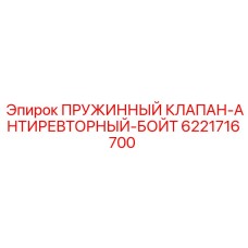 6221716700 ПРУЖИННЫЙ КЛАПАН-АНТИРЕВТОРНЫЙ-БОЙТ Epiroc