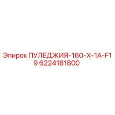 6224181800 ПУЛЕДЖИЯ-160-X-1A-F19 Epiroc