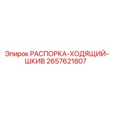 2657621807 РАСПОРКА-ХОДЯЩИЙ-ШКИВ Epiroc