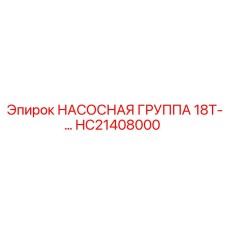 HC21408000 НАСОСНАЯ ГРУППА 18Т-… Эпирок