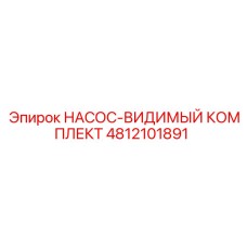 4812101891 НАСОС-ВИДИМЫЙ КОМПЛЕКТ Epiroc