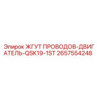 2657554248 ЖГУТ ПРОВОДОВ-ДВИГАТЕЛЬ-QSK19-1ST Epiroc