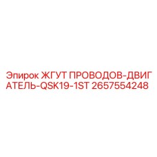 2657554248 ЖГУТ ПРОВОДОВ-ДВИГАТЕЛЬ-QSK19-1ST Epiroc