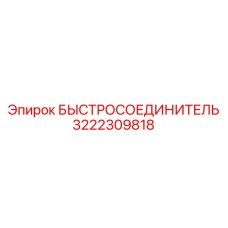3222309818 БЫСТРОСОЕДИНИТЕЛЬ Epiroc