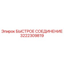 3222309819 БЫСТРОЕ СОЕДИНЕНИЕ Epiroc