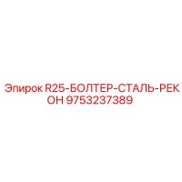 9753237389 R25-БОЛТЕР-СТАЛЬ-РЕКОН Epiroc