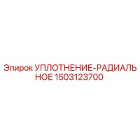 1503123700 УПЛОТНЕНИЕ-РАДИАЛЬНОЕ Epiroc