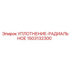 1503132300 УПЛОТНЕНИЕ-РАДИАЛЬНОЕ Epiroc