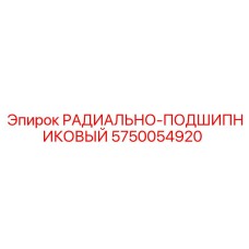 5750054920 РАДИАЛЬНО-ПОДШИПНИКОВЫЙ (Epiroc)