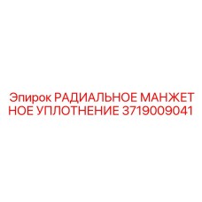 Манжетное уплотнение для гидроцилиндров буровых установок Epiroc 3719009041