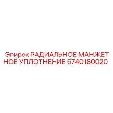 5740180020 РАДИАЛЬНОЕ МАНЖЕТНОЕ УПЛОТНЕНИЕ (Epiroc)