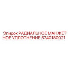 5740180021 РАДИАЛЬНОЕ МАНЖЕТНОЕ УПЛОТНЕНИЕ (Epiroc)