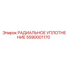 5590001170 РАДИАЛЬНОЕ УПЛОТНЕНИЕ Epiroc