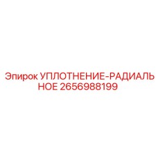 2656988199 УПЛОТНЕНИЕ-РАДИАЛЬНОЕ Epiroc