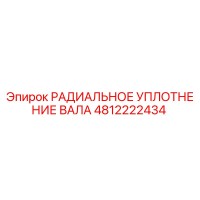 4812222434 РАДИАЛЬНОЕ УПЛОТНЕНИЕ ВАЛА Epiroc