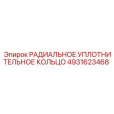 4931623468 РАДИАЛЬНОЕ УПЛОТНИТЕЛЬНОЕ КОЛЬЦО Epiroc