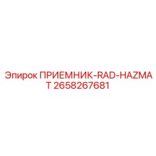 2658267681 ПРИЕМНИК-RAD-HAZMAT Epiroc