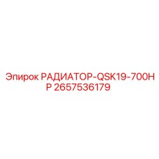 2657536179 РАДИАТОР-QSK19-700HP Epiroc