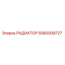 5580009727 РАДИАТОР Epiroc