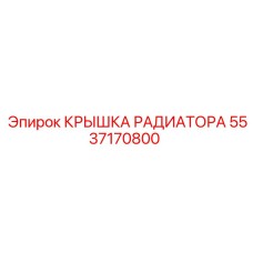 5537170800 КРЫШКА РАДИАТОРА Epiroc