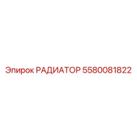 5580081822 РАДИАТОР Epiroc