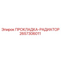 2657306011 ПРОКЛАДКА-РАДИАТОР Epiroc