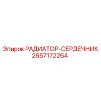 2657172264 РАДИАТОР-СЕРДЕЧНИК Epiroc