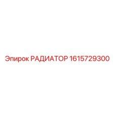 1615729300 РАДИАТОР Epiroc