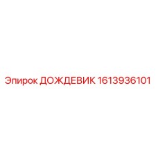 1613936101 ДОЖДЕВИК by Epiroc