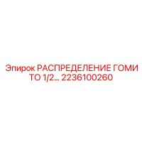 2236100260 РАСПРЕДЕЛЕНИЕ ГОМИТО 1/2 Epiroc
