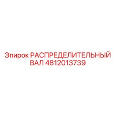4812013739 РАСПРЕДЕЛИТЕЛЬНЫЙ ВАЛ Epiroc