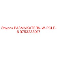 9753233017 РАЗМЫКАТЕЛЬ-W-POLE-6 Epiroc