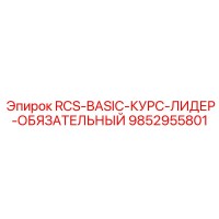 9852955801 RCS-BASIC-КУРС-ЛИДЕР-ОБЯЗАТЕЛЬНЫЙ Epiroc