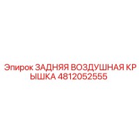 4812052555 ЗАДНЯЯ ВОЗДУШНАЯ КРЫШКА Epiroc